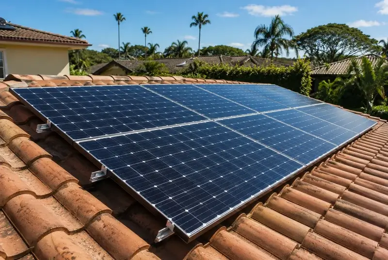 Installation de panneaux solaires à Belcastel